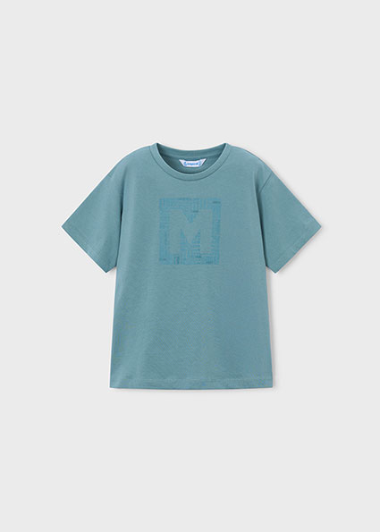 T-shirt básica letra menino
