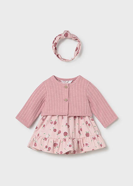 Conjunto 3 peças com vestido