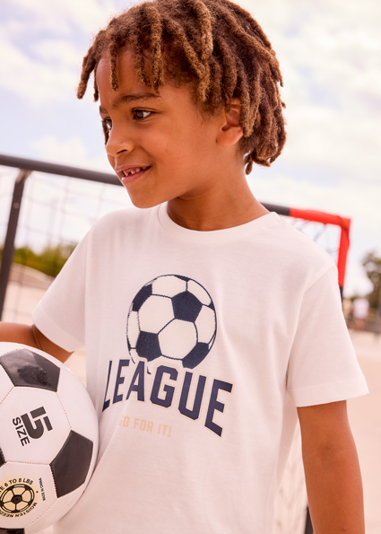 T-shirt estampado futebol