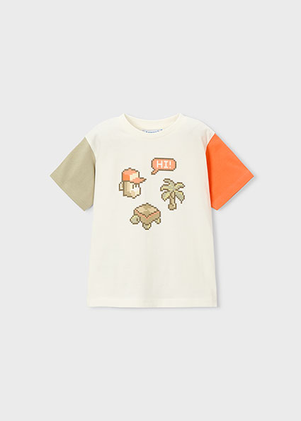 T-shirt combinada